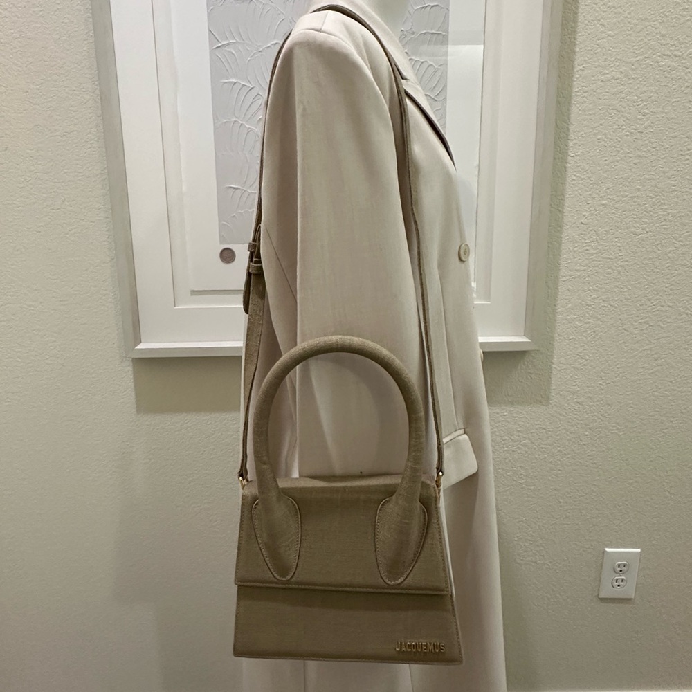 Jacquemus Beige Le grande Bag canvas